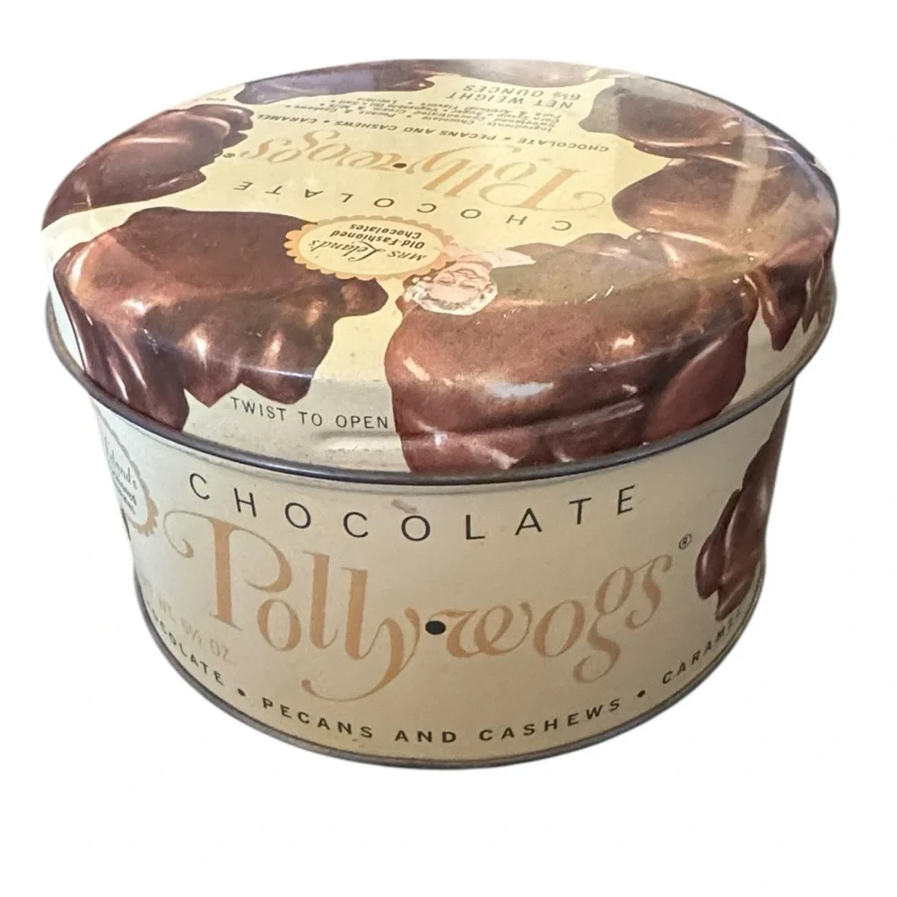 Chocolate Pollywogs Vintage Metal Tin